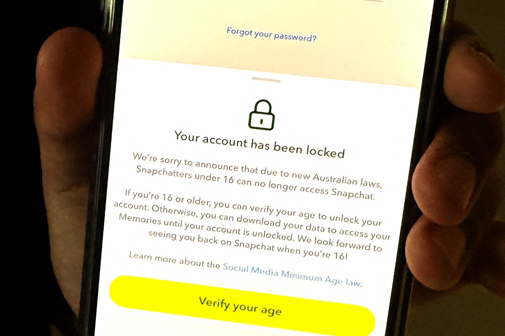 Some countries, including Australia, have banned social media platforms like Snapchat for children under 16 (AFP/Getty)