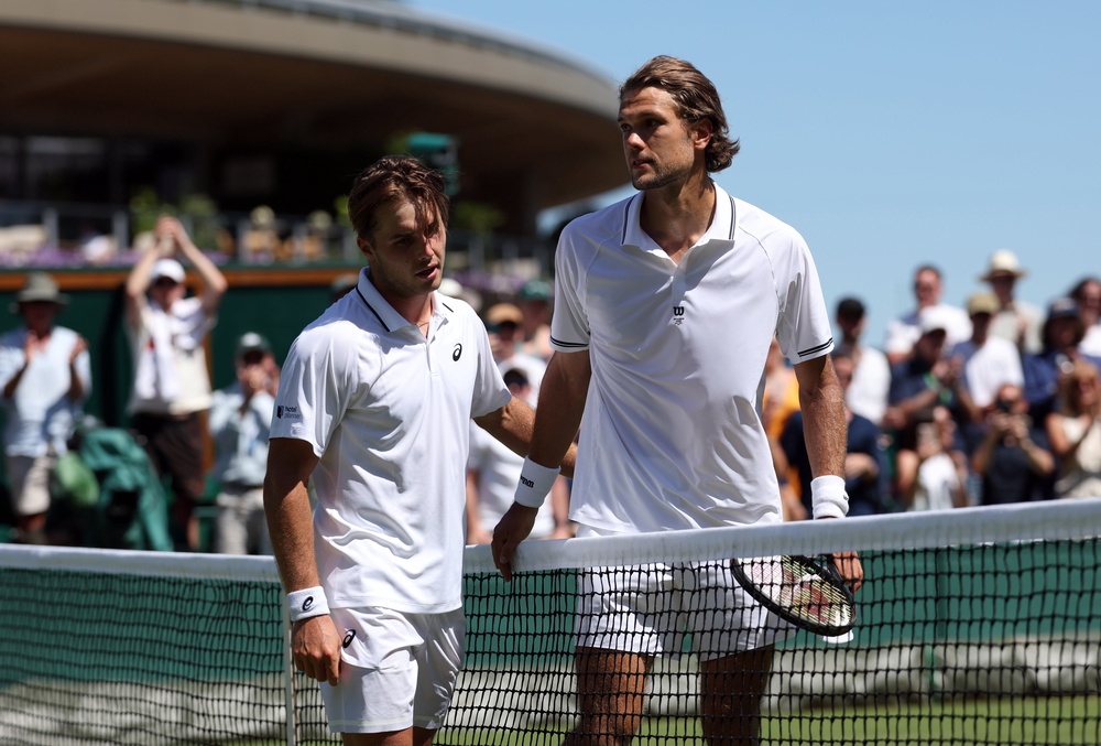 At 5ft 9in, Fery defeated the 6ft 4in Finnish qualifier Otto Virtanen (Getty)