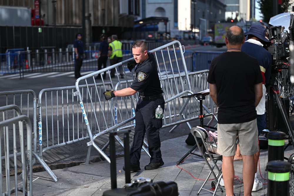 Police set up barricades around Madison Square Garden on July 2, 2026 in New York City (Getty)