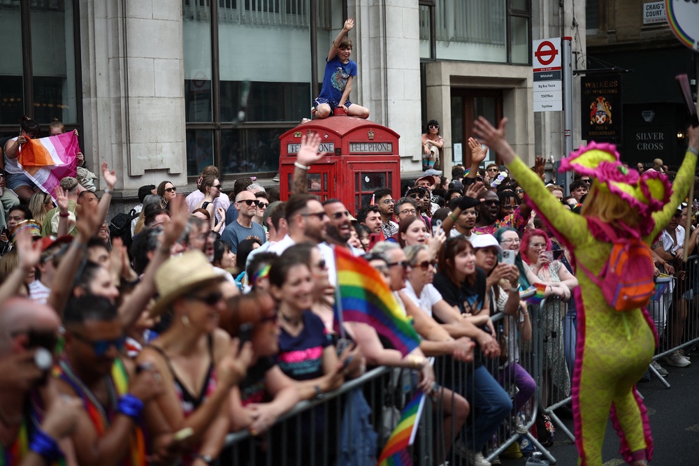 More than a million people are expected to head into London for the Pride celebrations (AFP/Getty)