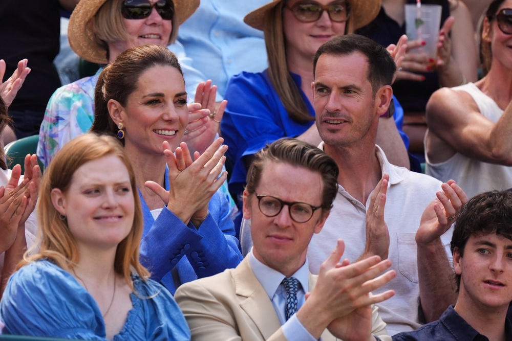The Princess of Wales and Sir Andy Murray watching Katie Swan (Mike Egerton/PA) (PA Wire)