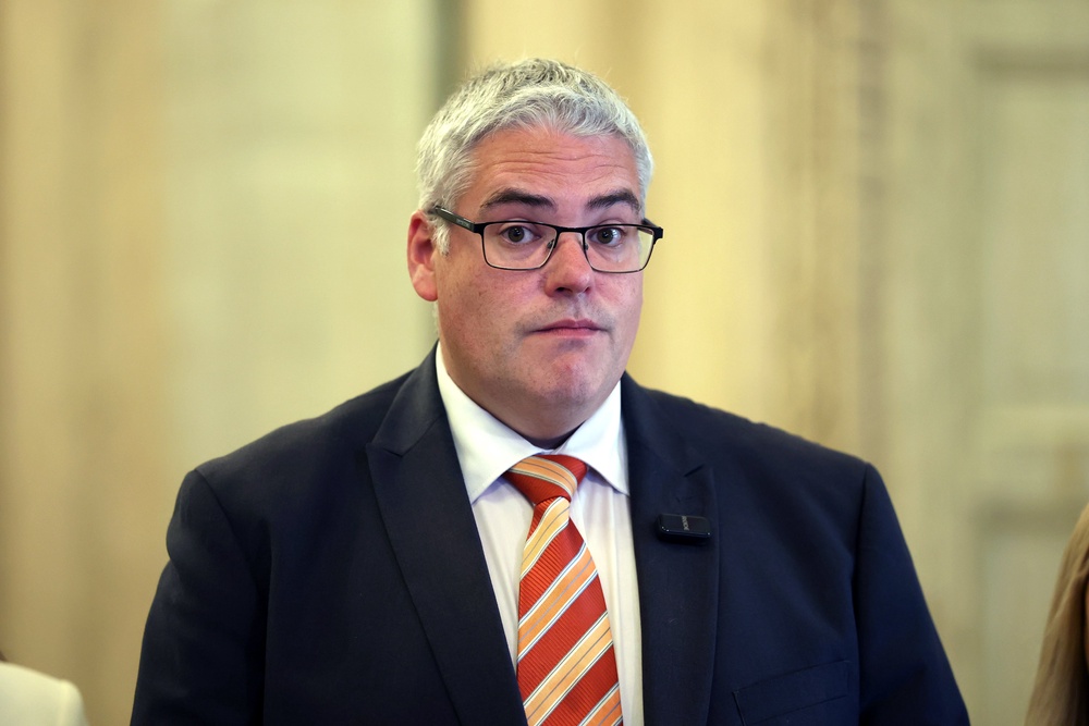 DUP leader Gavin Robinson attended the talks at Hillsborough Castle (Liam McBurney/PA) (PA Wire)