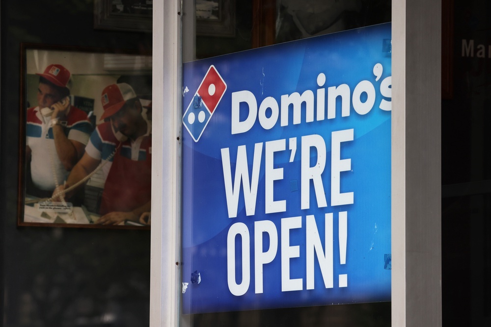 Domino’s is helping US soccer fans cope after striker Folarin Balogun got a red card in the World Cup (Getty Images)