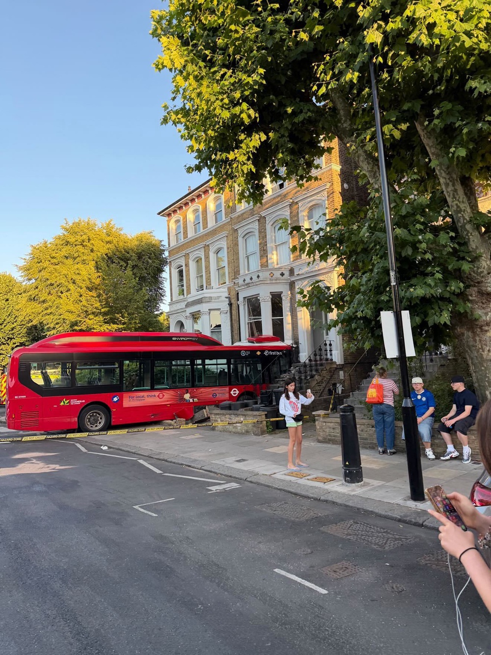 The crash took place on St Quintin Avenue in Notting Hill (James Yates)