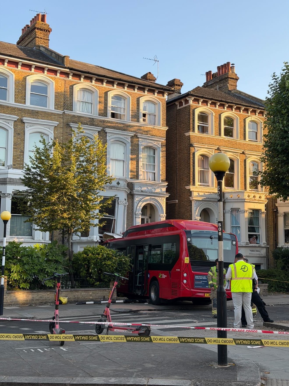 London Fire Brigade and London Ambulance Service were in attendance (James Yates)