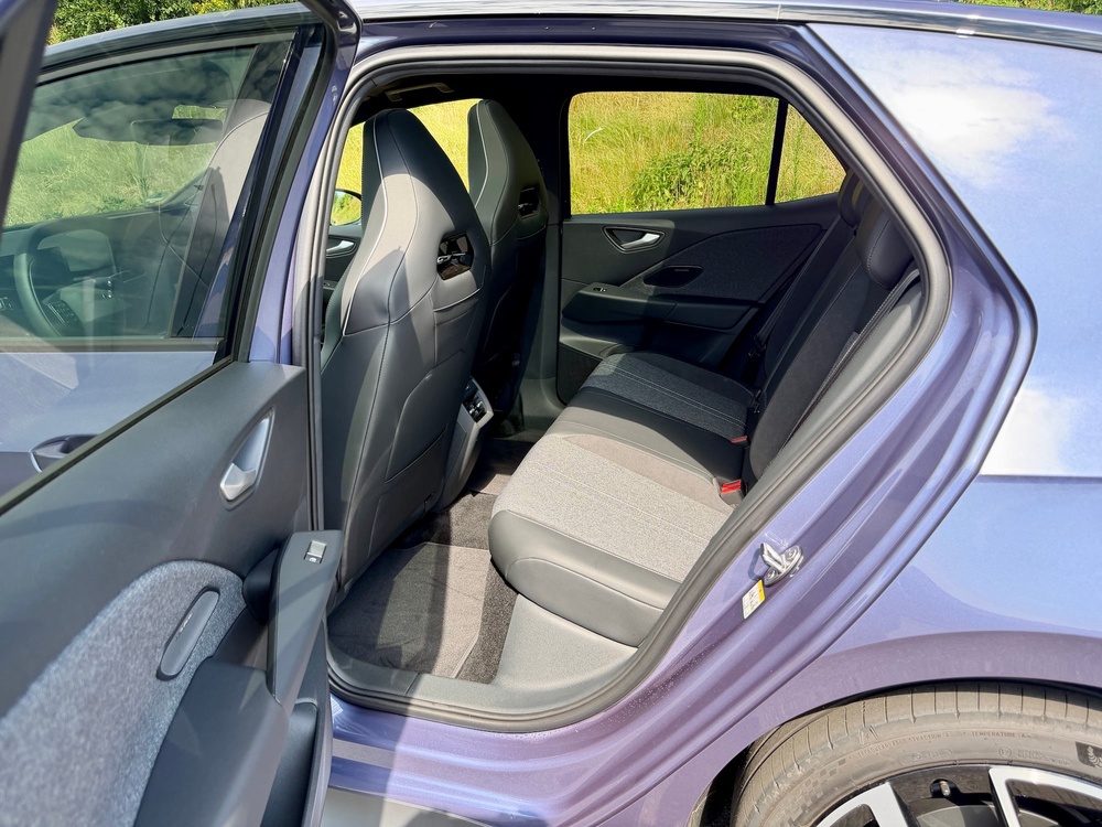 Rear seat space remains impressive in the Volkswagen ID.3 Neo (Steve Fowler)