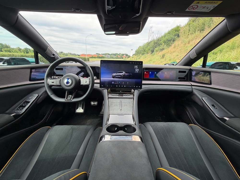 The Denza Z9 GT has plenty of tech on board including a five-screen wide display, including digital mirror screens (Steve Fowler)