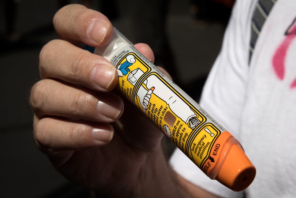 Katie Jorgenson alleges that she had to use her EpiPen in the office due to onion exposure despite telling the company several times that she could not be near the vegetable (Getty)