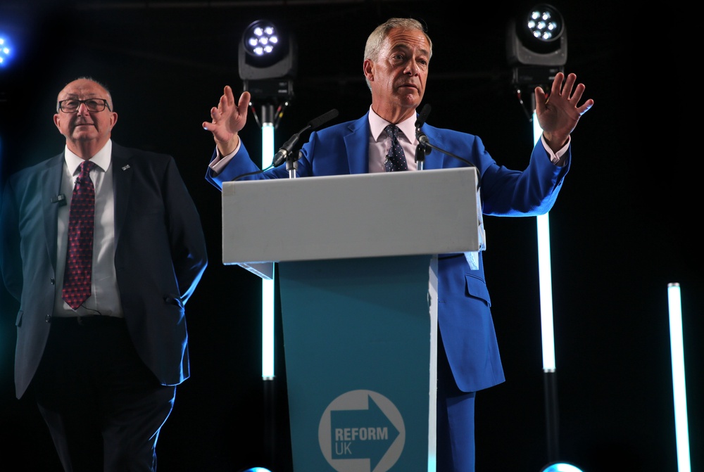 Crisis-hit Nigel Farage is looking for ways to boost his party’s image (Getty)