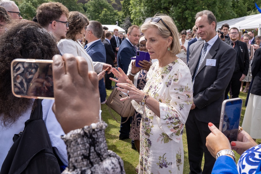 The Duchess of Edinburgh also spoke with attendees during the event (Jane Barlow/PA) (PA Wire)
