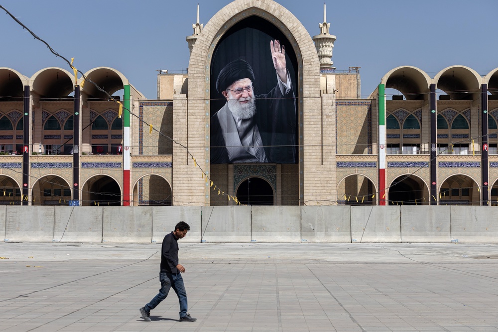 Image from: Iran-US war latest: Mourners gather as six-day funeral for former supreme leader Ali Khamenei starts in Tehran