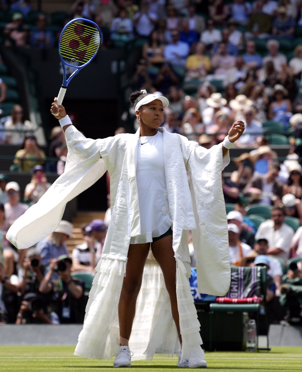 Naomi Osaka wore another eye-catching outfit (Andrew Matthews/PA) (PA Wire)