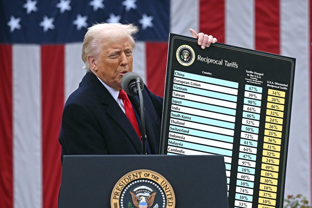 The Supreme Court overturned Trump’s previous import tax regime in February (AFP/Getty)