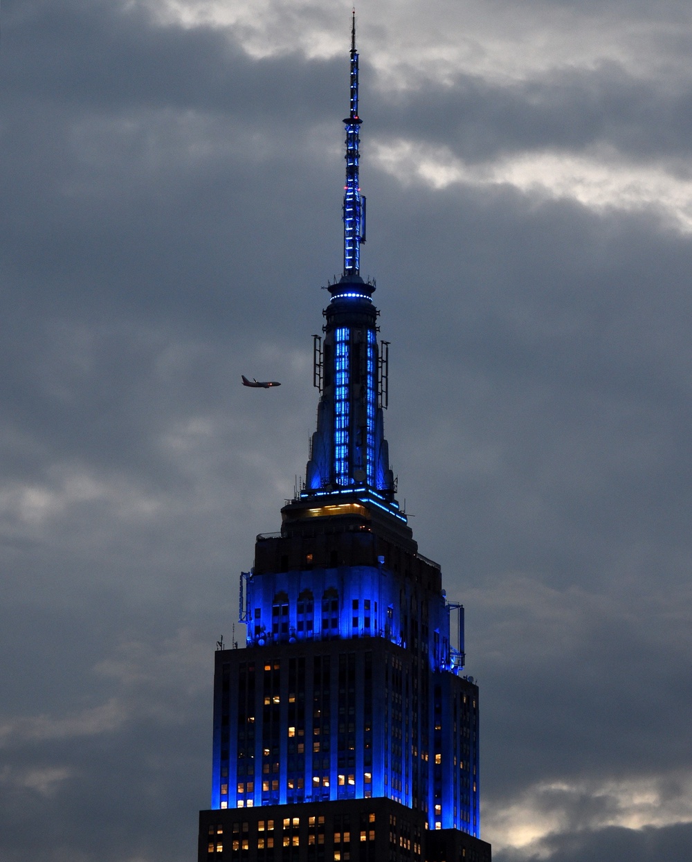 The Empire State Building, seen here in 2015, will be lit blue tonight to mark the wedding (AFP/Getty)