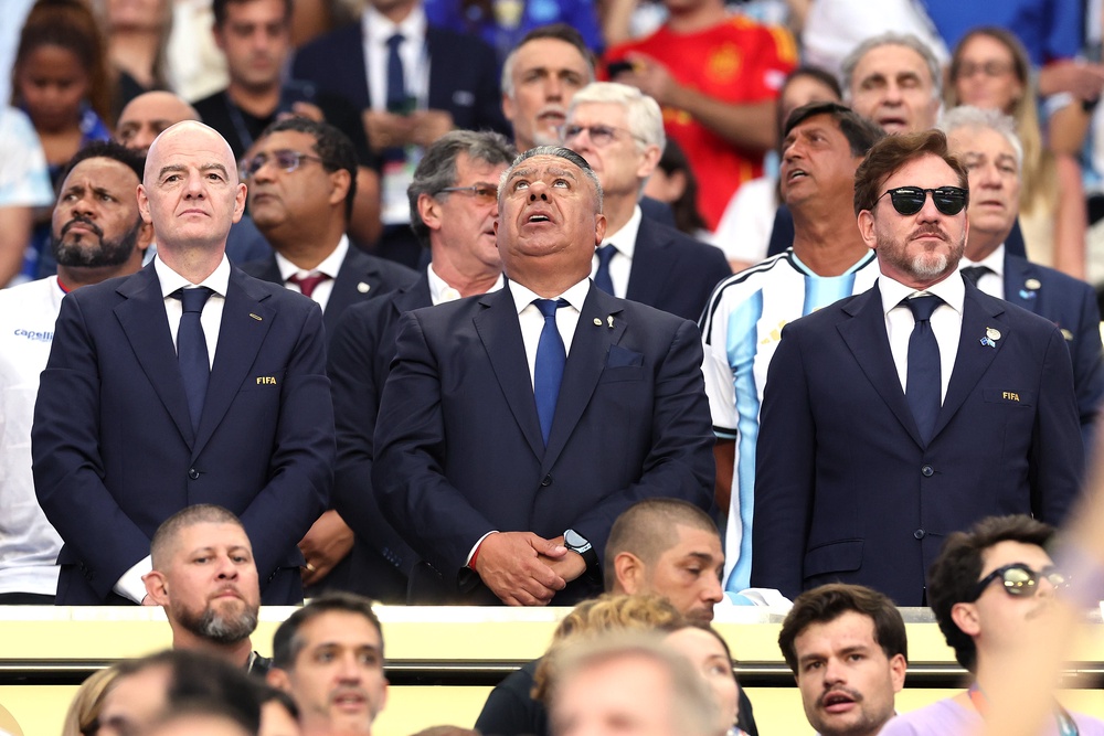 Fifa President Gianni Infantino was at Argentina v Cape Verde (Getty)