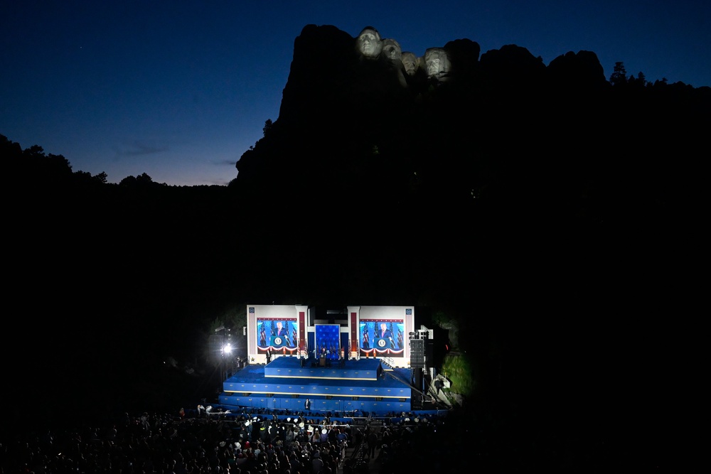 Trump is set to give another address on July 4 - this time from Washington DC (AP)