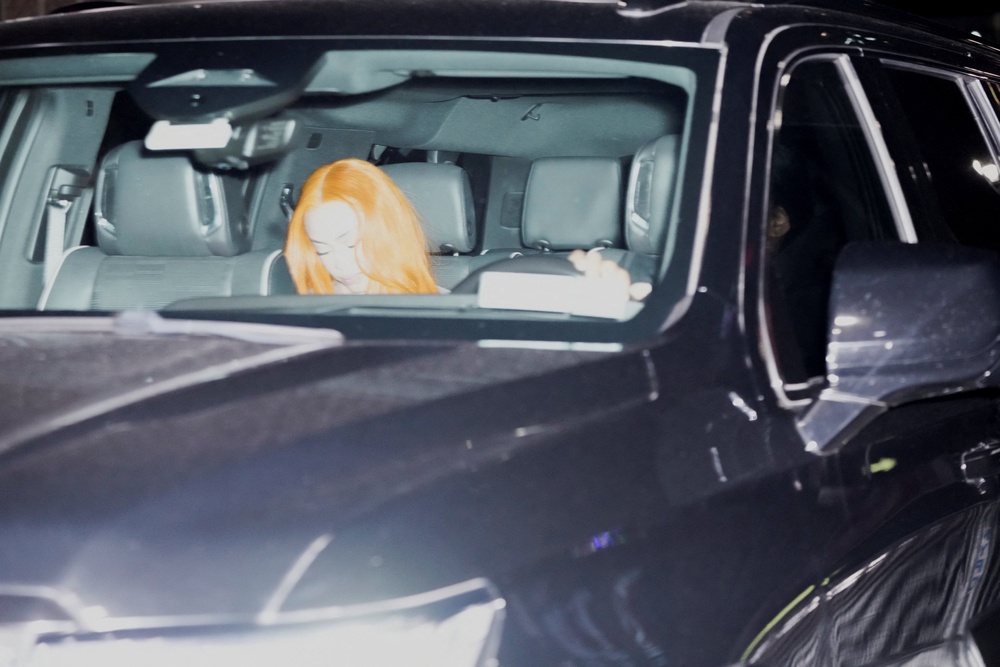 Ice Spice departs Madison Square Garden after partying at Taylor Swift’s wedding (Reuters)
