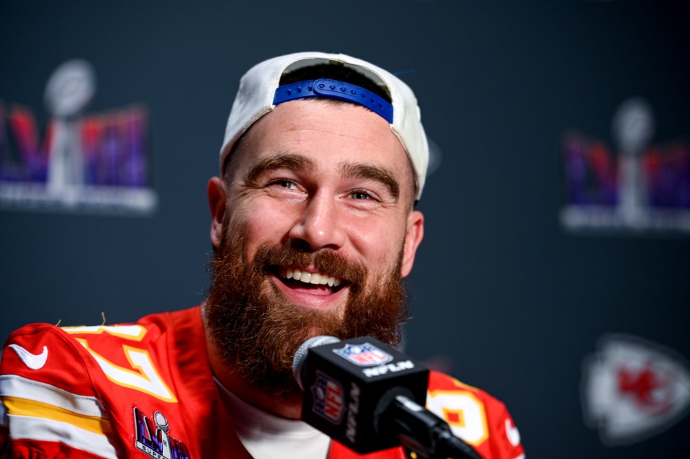Former NFL player Jason Kelce said Swift and his brother were both ’incredible’ in their vows (PA)