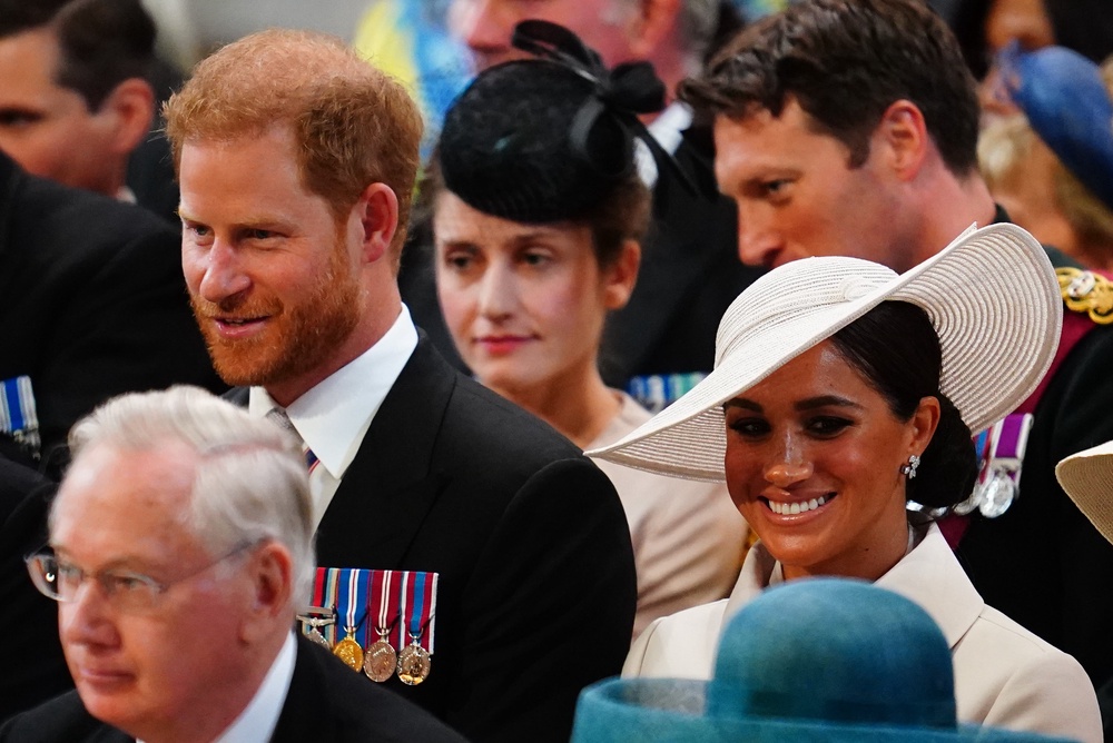 The Duke and Duchess of Sussex returned to the UK for the platinum jubilee celebrations in 2022 (Victoria Jones/PA) (PA Archive)