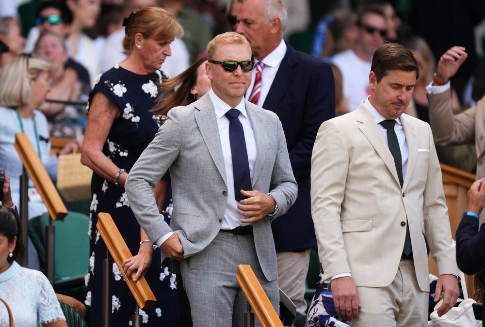 Multiple Olympic champion Sir Chris Hoy also took a seat in the royal box (Mike Egerton/PA) (PA Wire)