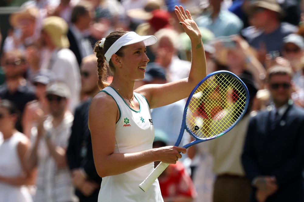 Mertens will play Czech Marie ​Bouzkova next for a place in the quarter-finals (Getty)
