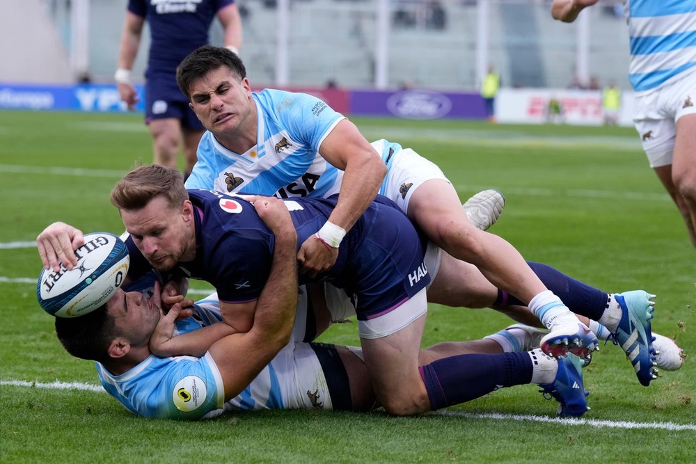 Image from: South Africa v Scotland LIVE: Springboks and valiant Scots locked in thrilling finale to Nations Championship clash