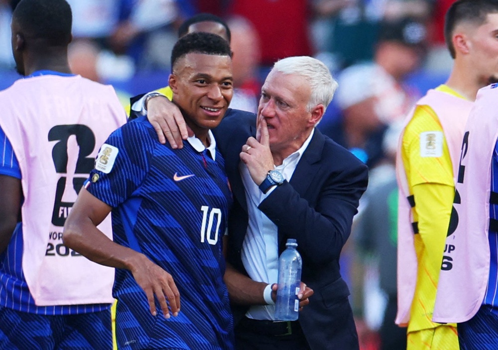 Dider Deschamps was delighted at Mbappe keeping his cool (Reuters)