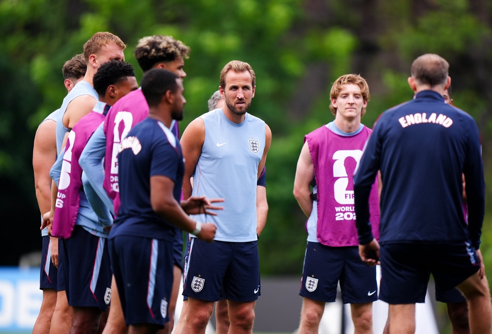 England’s Harry Kane during a training session at Club Universidad Nacional, Mexico City (PA Wire)