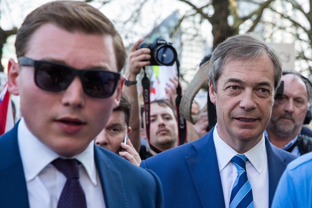 Farage’s friendship with George Cottrell (right) is becoming a problem (Alamy Stock Photo)