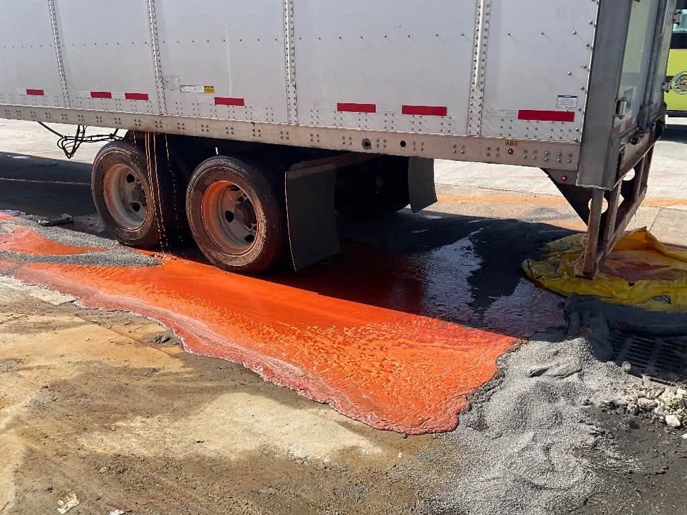 Environmental officials were called in to handle the spill (BSTG Fire District)