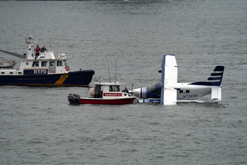 Crews are towing the seaplane back to the dock, fire officials said (Getty Images)