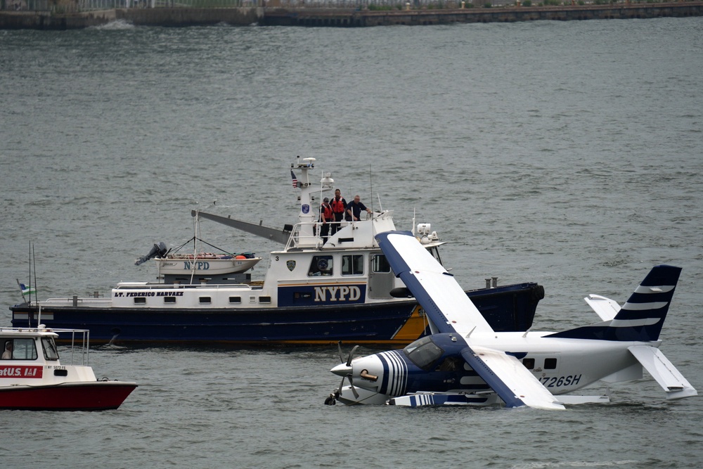 Crews rescued eight adults from the seaplane, including the pilot, police said (Getty Images)