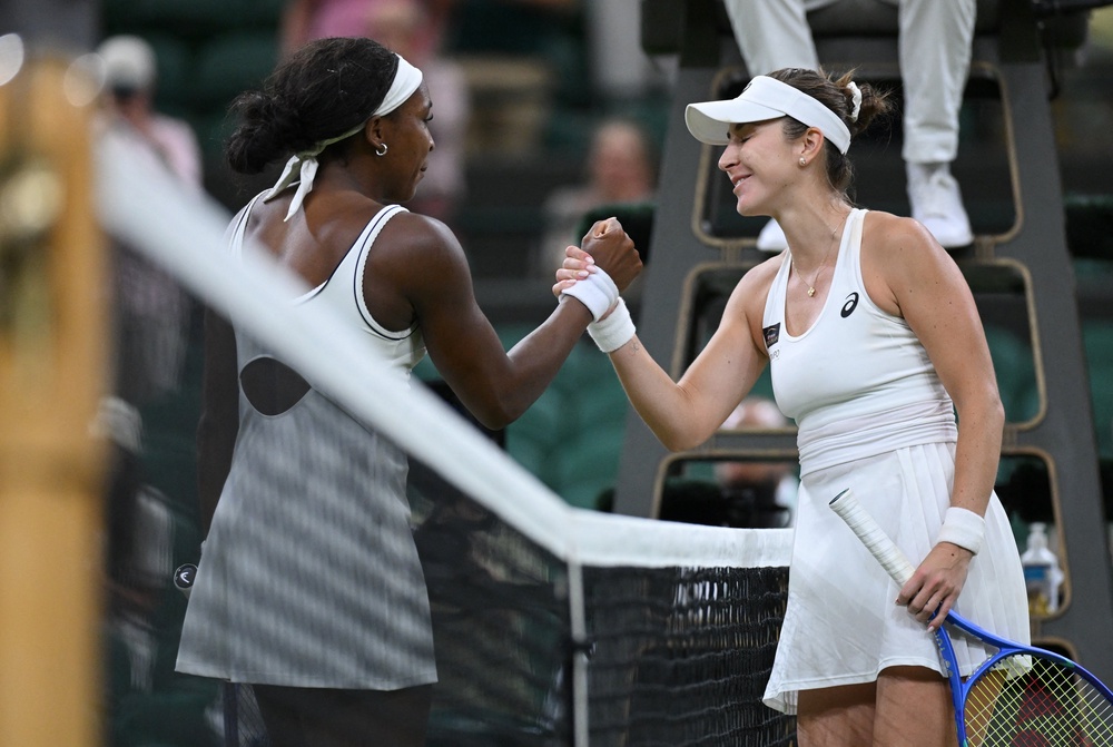 Gauff will play Jessica Pegula in the semi-finals after beating Belinda Bencic (Reuters)