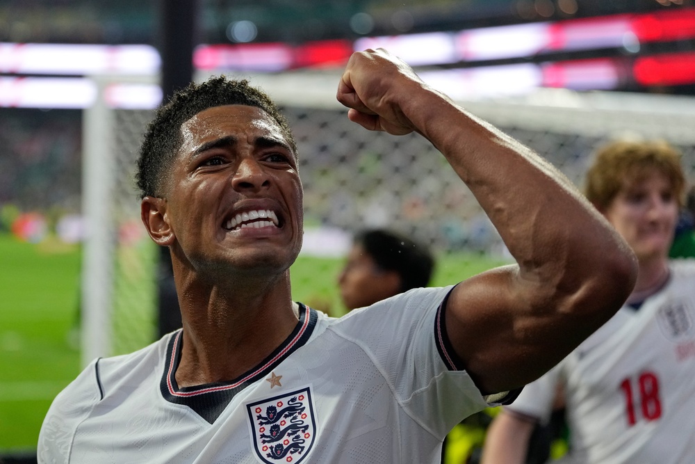 Jude Bellingham was England’s talisman against Mexico (AP)