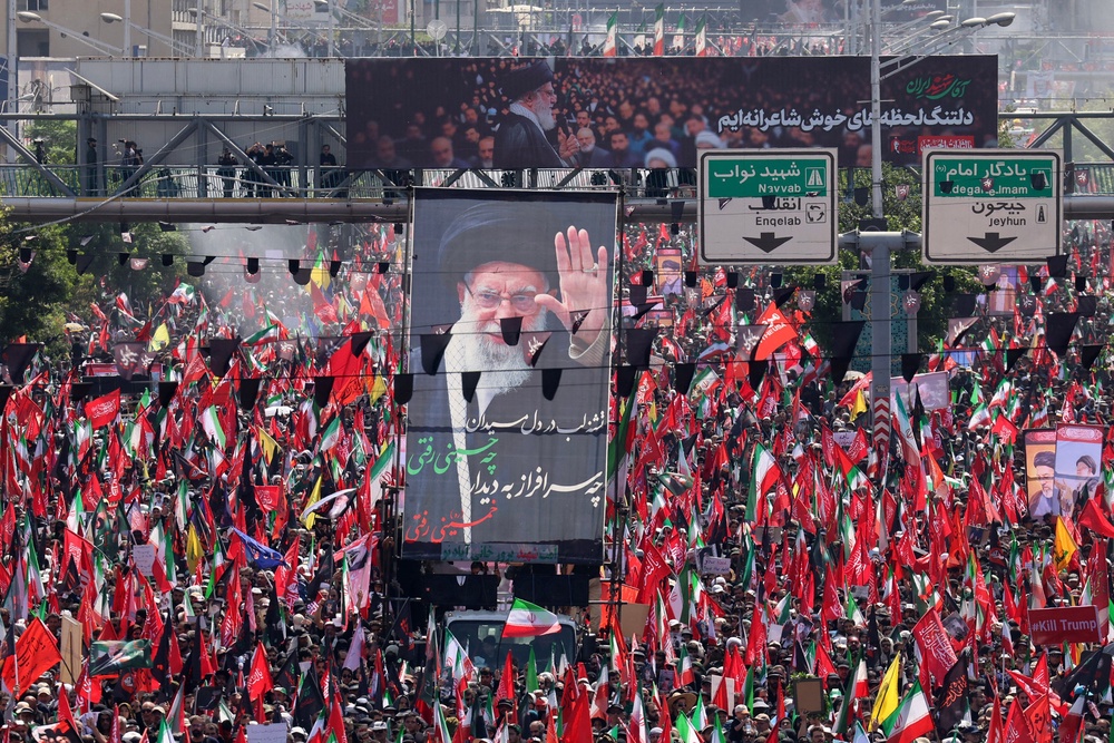 There will be a week of processions to pay respects to Khamenei (AFP/Getty)
