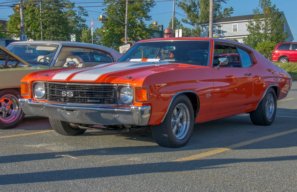 A 1970 Chevrolet Chevelle SS, similar to the model reportedly raffled off by Swift and Kelce at their wedding (Getty Images)
