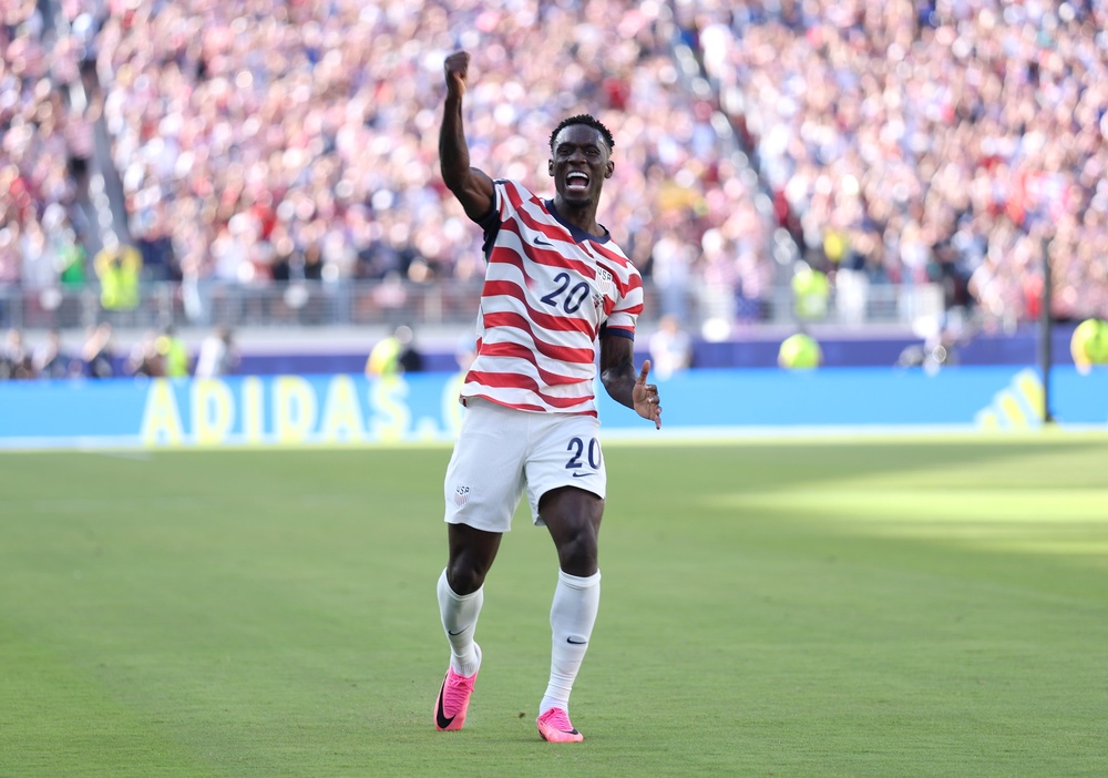 Folarin Balogun has had his red card suspended and will be able to play for the United States against Belgium (Getty)