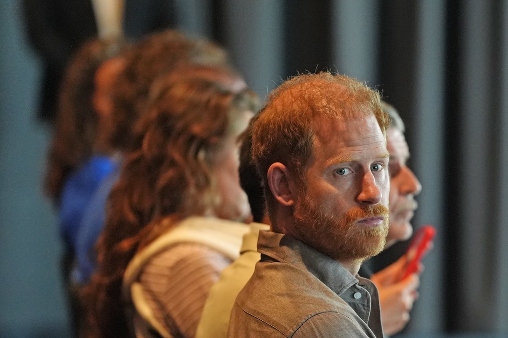 Harry is hoping to reunite his children with their grandfather, the King (Jonathan Brady/PA)