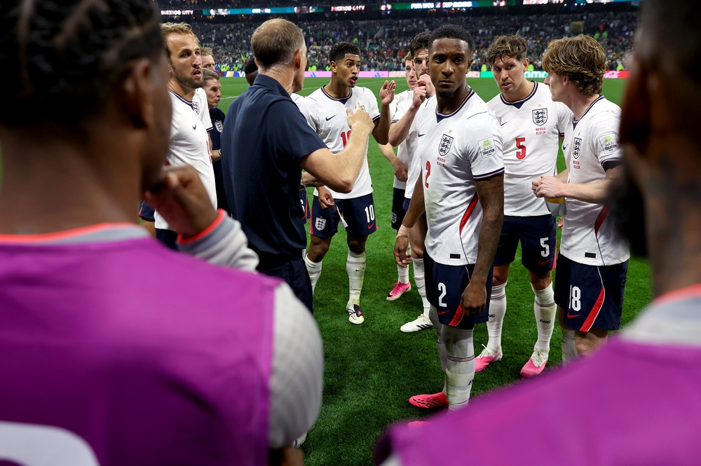 England progressed after a rearguard performance in the second-half in the Azteca (Getty)