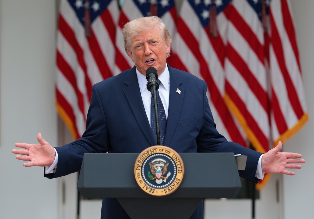 Trump has been working on a solution to accommodate the new Marine One choppers that are too potent to land on the White House lawn without damaging the grass (Getty Images)