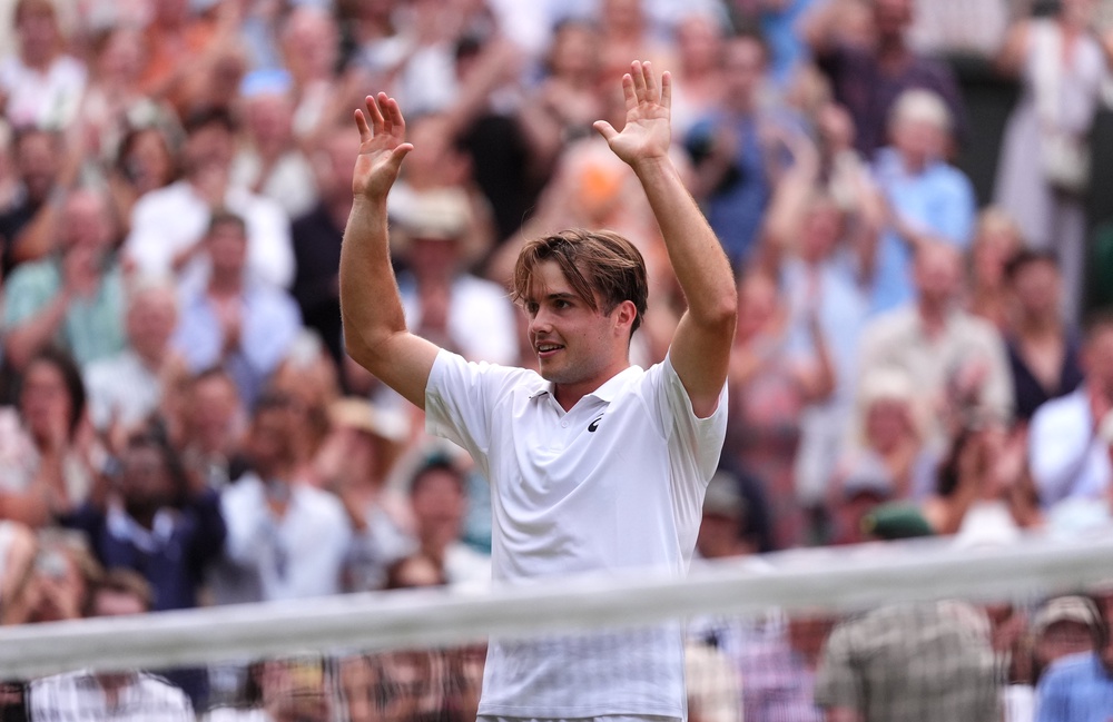 Fery will play ninth seed Flavio Cobolli in the quarter-finals after beating Dimitrov in five sets (PA)