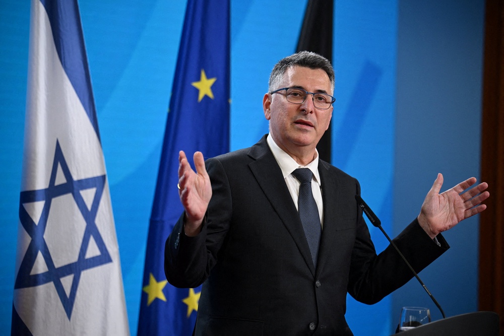 Israeli Foreign Minister Gideon Saar dismissed the move, saying it was designed to avoid disarmament (Reuters)