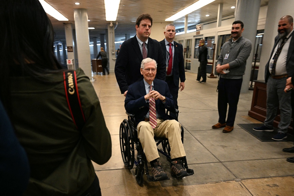 After weeks of growing speculation over the Kentucky senator’s health, he issued a statement Sunday evening in a bid to quell the rumors (AFP/Getty)