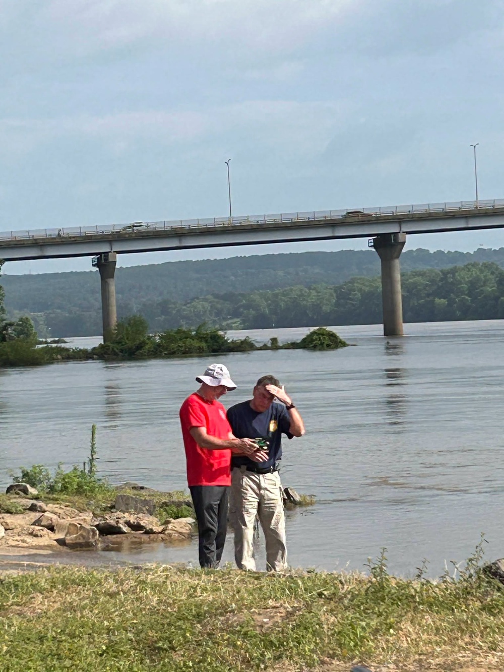 The vehicle Bocksnick was believed to be driving was found parked on the boat ramp at Veteran’s Memorial Park near the Arkansas River, police said (Yell County Emergency Management)
