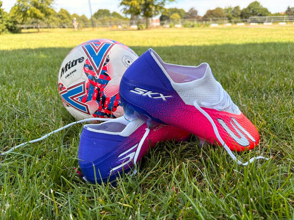 The heel was easier to slip into than most football boots I've tried, but it still offered a locked-in fit when I tied the laces (Harry Bullmore/The Independent)