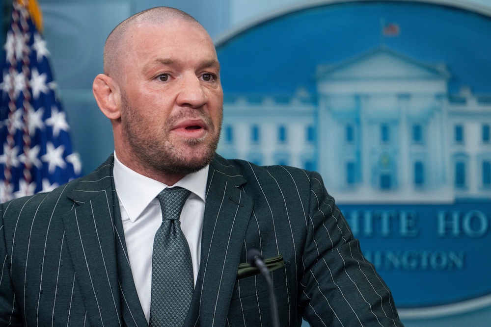 McGregor appearing at the White House in March 2025 (AFP/Getty)