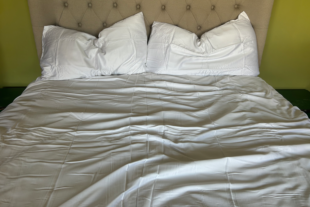 This is a simple, well made bedding set (Ali Howard/The Independent)