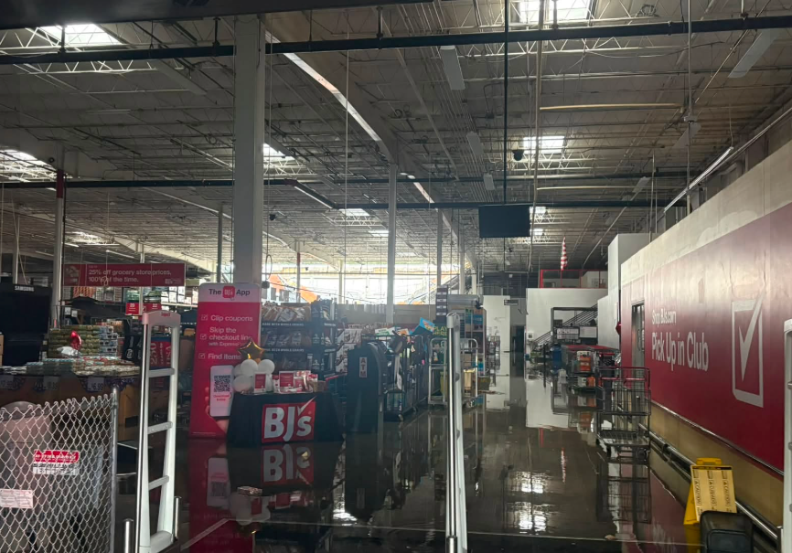 No injuries were reported despite the damage to the store, authorities noted (Monmouth County Sheriff's Office﻿)