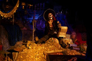 The change ends with the pirate being frozen as a skeleton forever (Christian Thompson/Disneyland Resort)