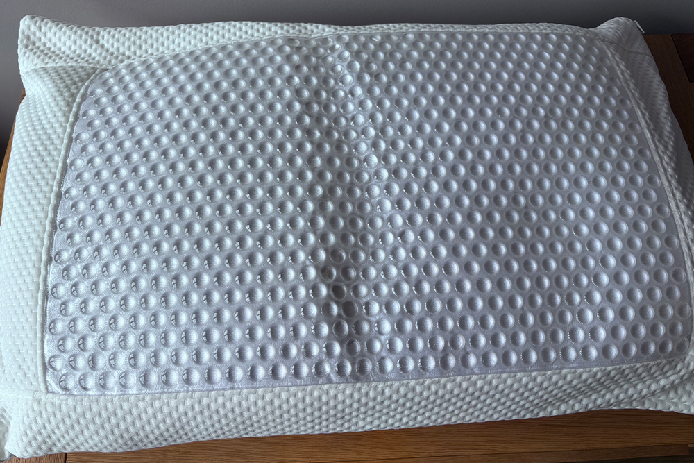 I slept deeply using this pillow, and I didn’t feel at all over-heated (Siobhan Grogan/The Independent)